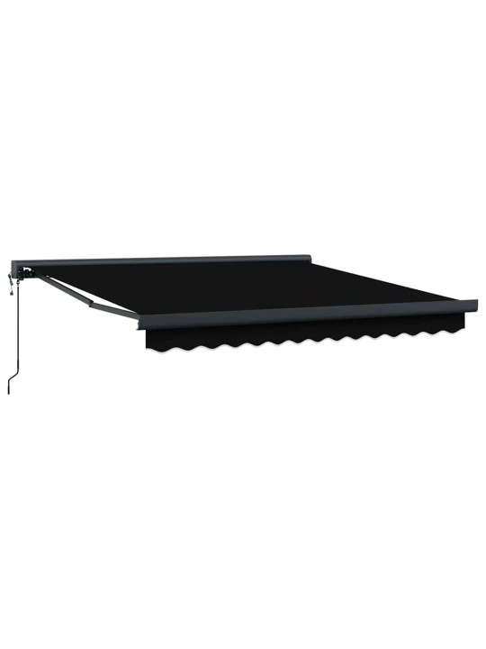 Izvelkams jumtiņš melna 300 x 250 cm audums, metāls