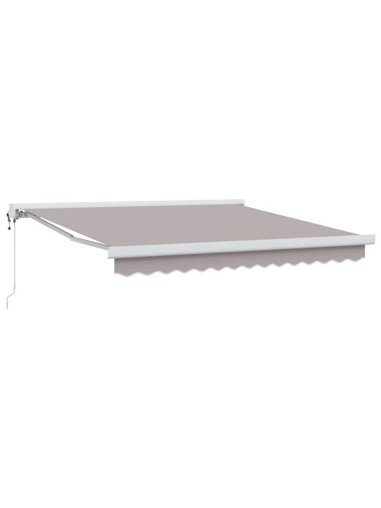 Izvelkams jumtiņš gaiši pelēka 300 x 250 cm audums, metāls