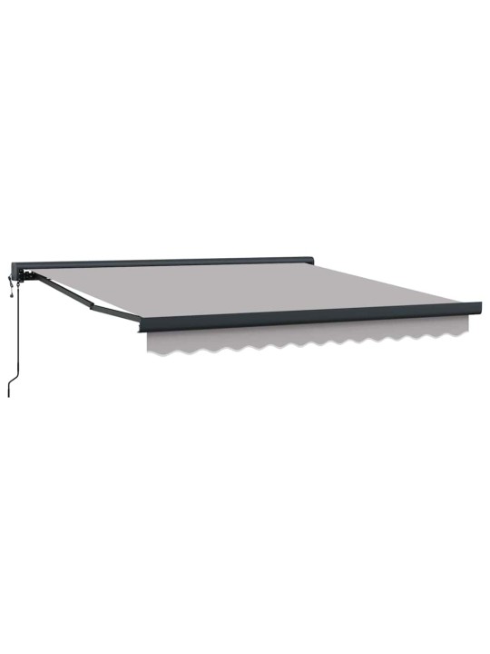 Izvelkams jumtiņš gaiši pelēka 300 x 250 cm audums, metāls