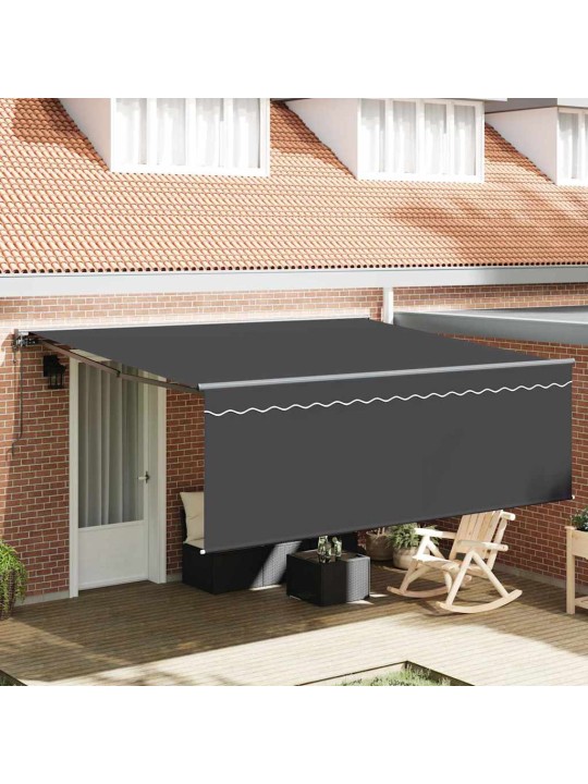 Izvelkams jumtiņš oranža un balta 350x250 cm audums