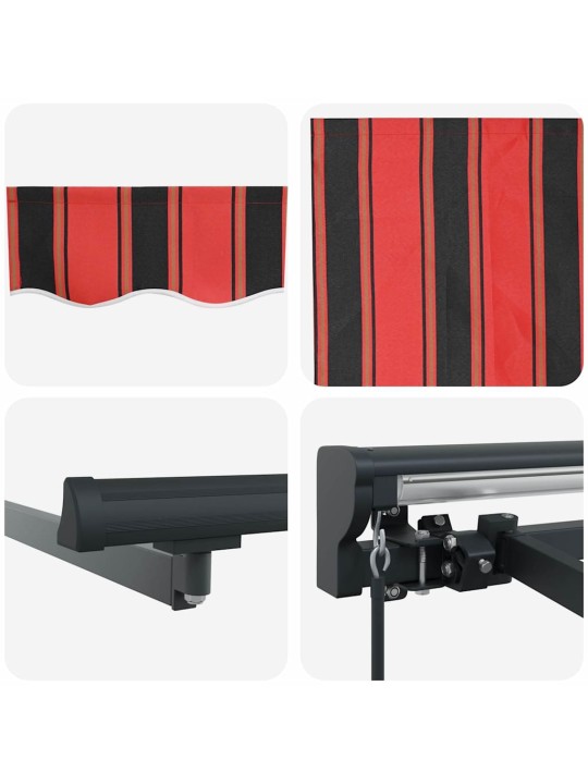 Izvelkams jumtiņš oranžs un brūns 350x250 cm audums