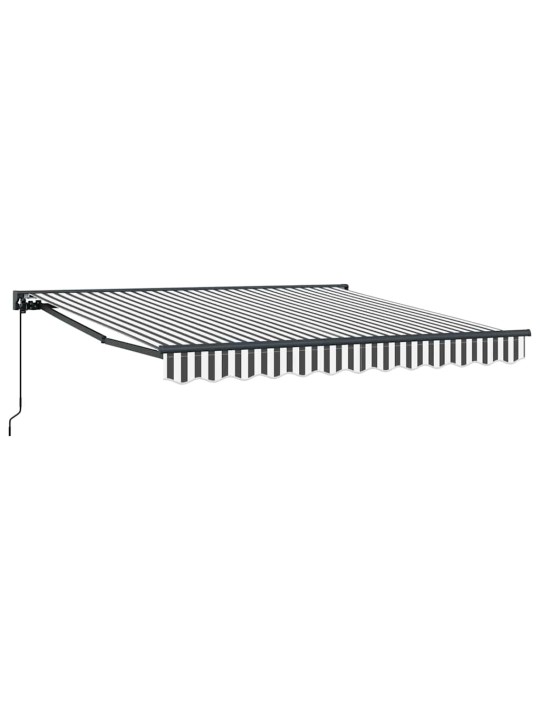 Izvelkams jumtiņš antracīts un balts 350x250 cm audums