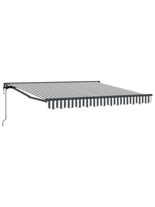 Izvelkams jumtiņš antracīts un balts 350x250 cm audums