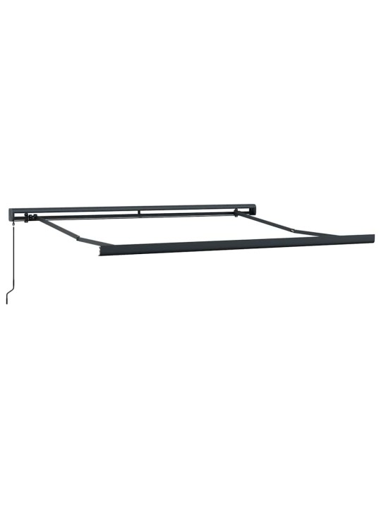 Ievelkamā nojume dzeltena un oranža 350 x 250 cm audums, metāls
