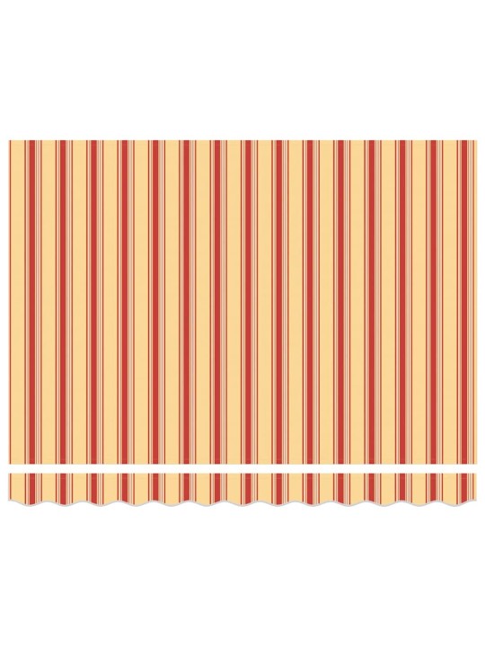 Ievelkamā nojume dzeltena un oranža 350 x 250 cm audums, metāls