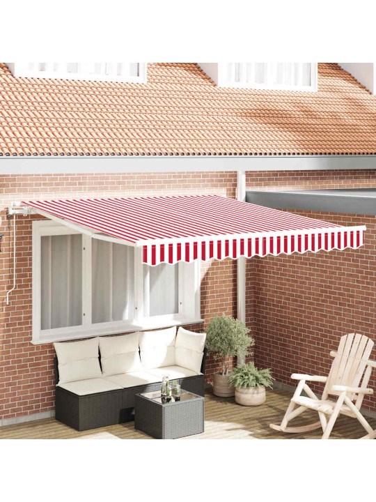 Izvelkams jumtiņš 350 x 250 cm sarkans un balts