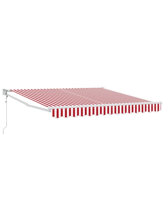 Izvelkams jumtiņš sarkans un balts 350 x 250 cm audums