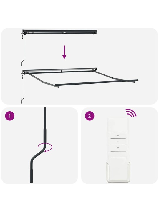 Izvelkams jumtiņš sarkans un balts svītrojums 350x250 cm audums