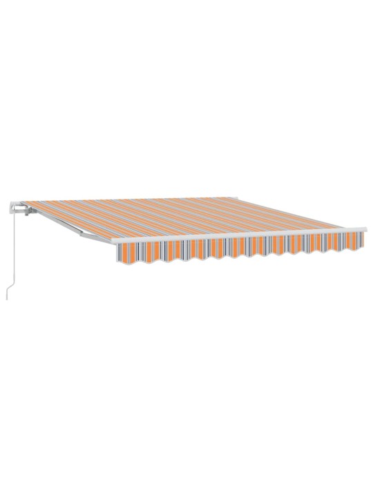 Izvelkams jumtiņš oranžs, pelēks, zils un balts 350 x 250 cm