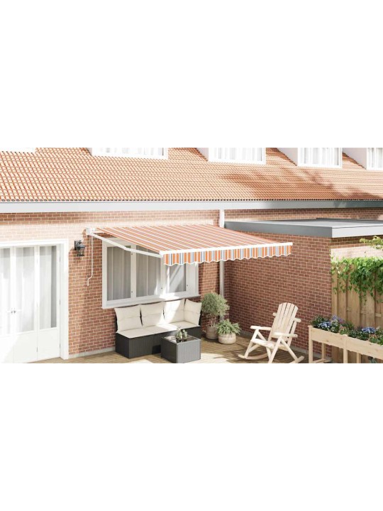 Izvelkams jumtiņš oranžs, pelēks, zils un balts 350 x 250 cm