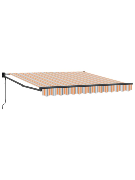 Izvelkams jumtiņš oranžs, pelēks, zils un balts 350 x 250 cm