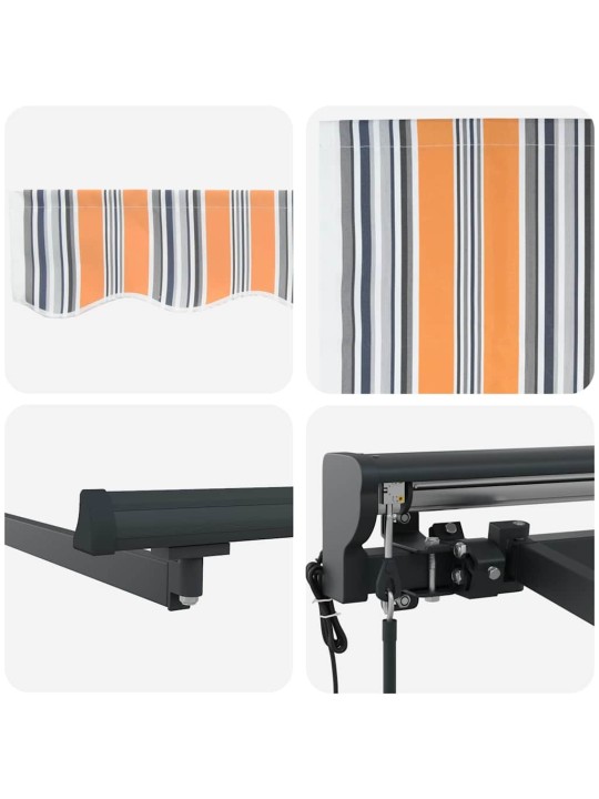 Izvelkams jumtiņš daudzkrāsains svītrains 350x250 cm audums