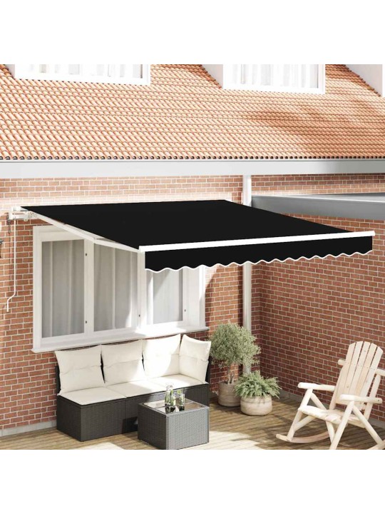 Izvelkams jumtiņš 350 x 250 cm melna