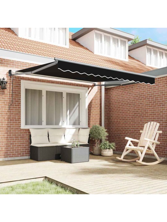 Izvelkams jumtiņš melna 350 x 250 cm audums