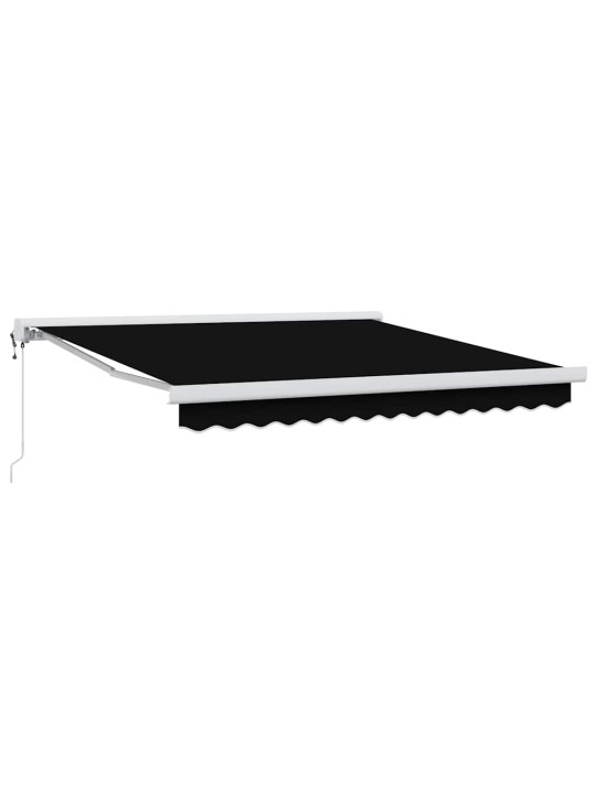 Izvelkams jumtiņš melna 350 x 250 cm audums, metāls