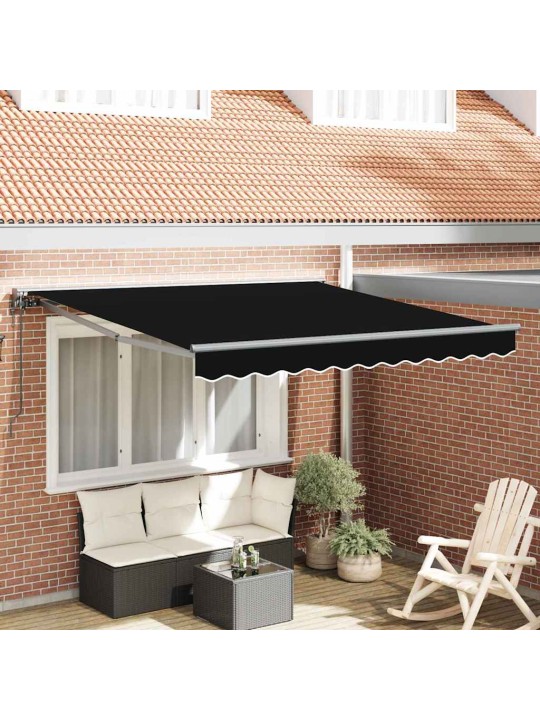 Izvelkams jumtiņš melna 350x250 cm audums
