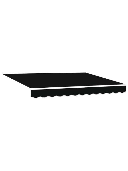 Izvelkams jumtiņš melna 350x250 cm audums