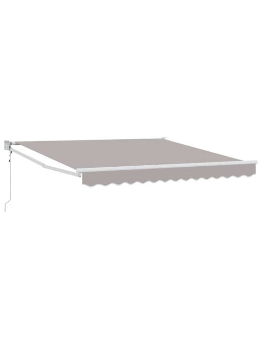 Izvelkams jumtiņš gaiši pelēka 350 x 250 cm audums