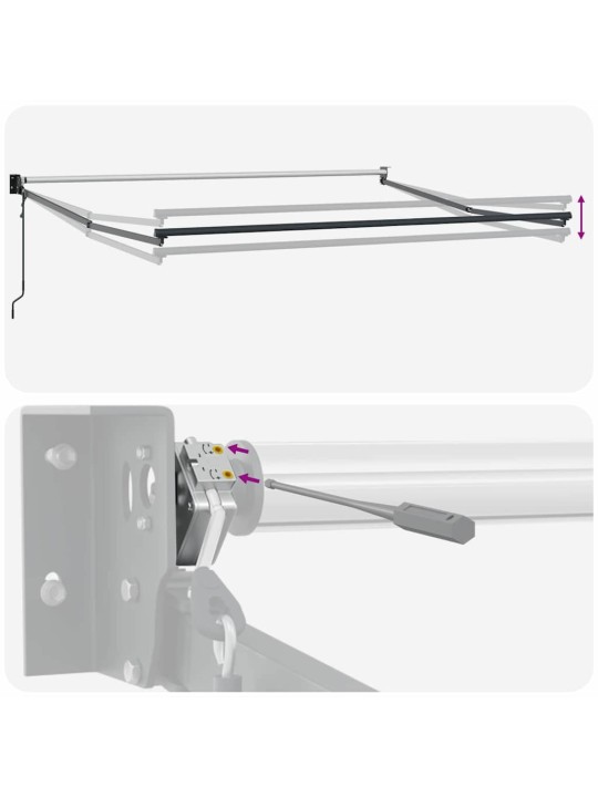 Izvelkams jumtiņš zaļa un dzeltena 350 x 250 cm audums