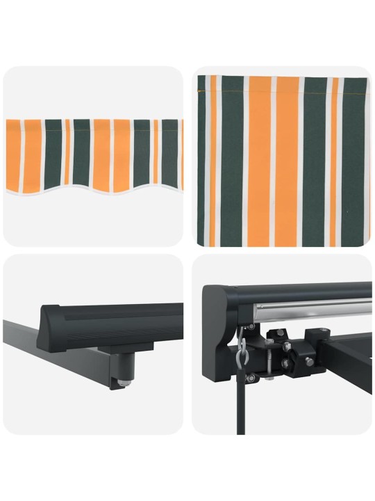 Izvelkams jumtiņš zaļš un dzeltenš 350x250 cm audums