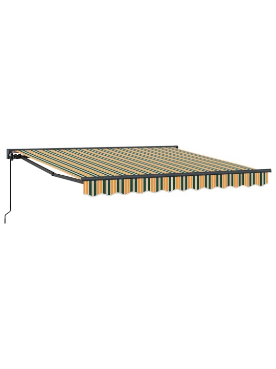 Izvelkams jumtiņš zaļš un dzeltenš 350x250 cm audums