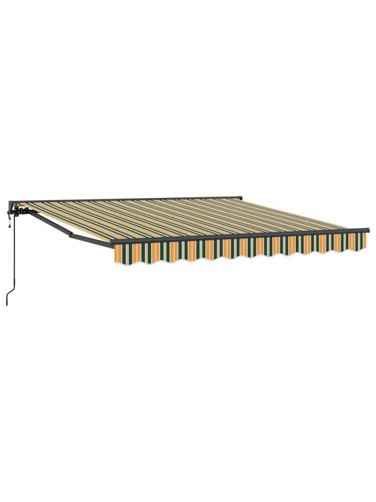 Izvelkams jumtiņš zaļš un dzeltenš 350x250 cm audums