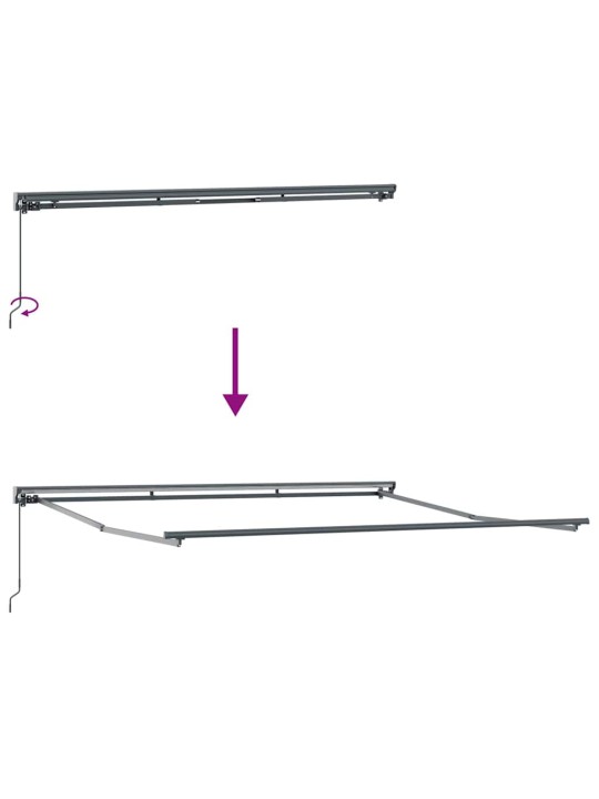 Izvelkams jumtiņš zila un balta 400x300 cm audums