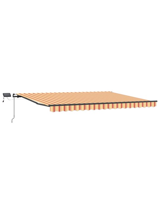 Izvelkams jumtiņš dzeltena un oranža 400 × 300 cm audums