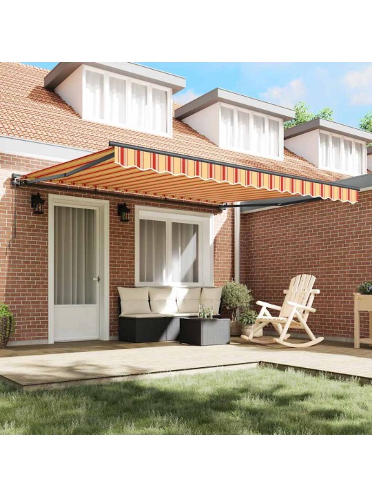 Izvelkams jumtiņš dzeltena un oranža 400x300 cm audums