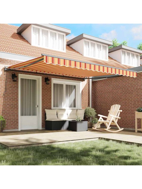 Izvelkams jumtiņš dzeltena un oranža 400x300 cm audums