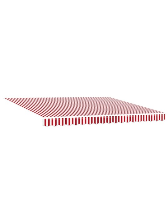 Izvelkams jumtiņš with sarkans un balts 400 × 300 cm audums