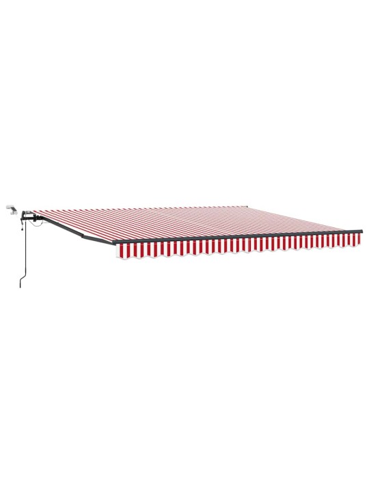 Izvelkams jumtiņš with sarkans un balts 400 × 300 cm audums