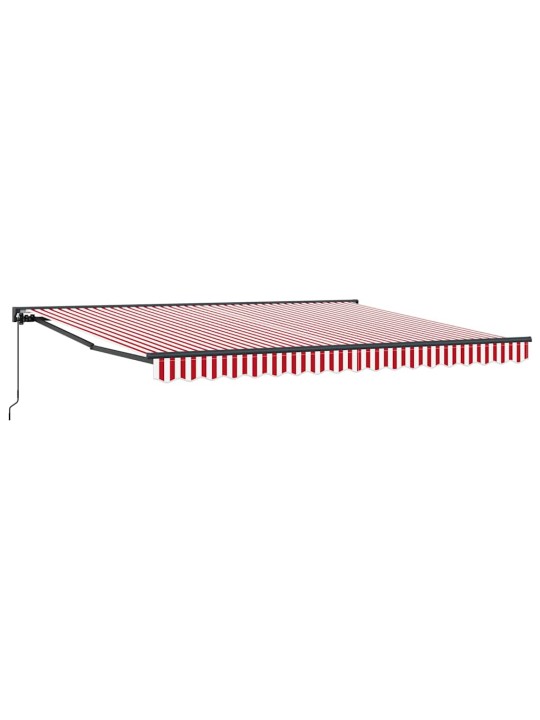 Izvelkams jumtiņš sarkans un balts svītrojums 400x300 cm audums