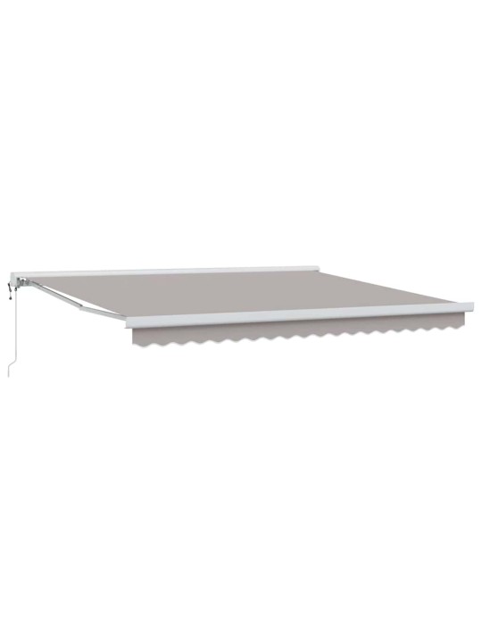 Izvelkams jumtiņš gaiši pelēks 400 × 300 cm audums, metāls