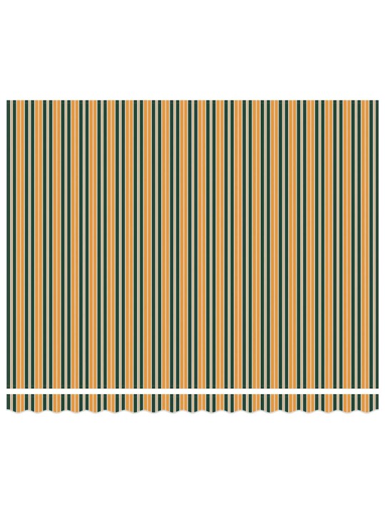 Izvelkams jumtiņš zaļa un dzeltena 400 × 300 cm audums, metāls