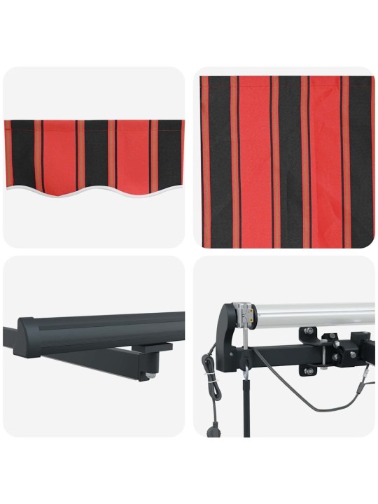 Izvelkams jumtiņš with oranža un brūna 400 × 350 cm audums