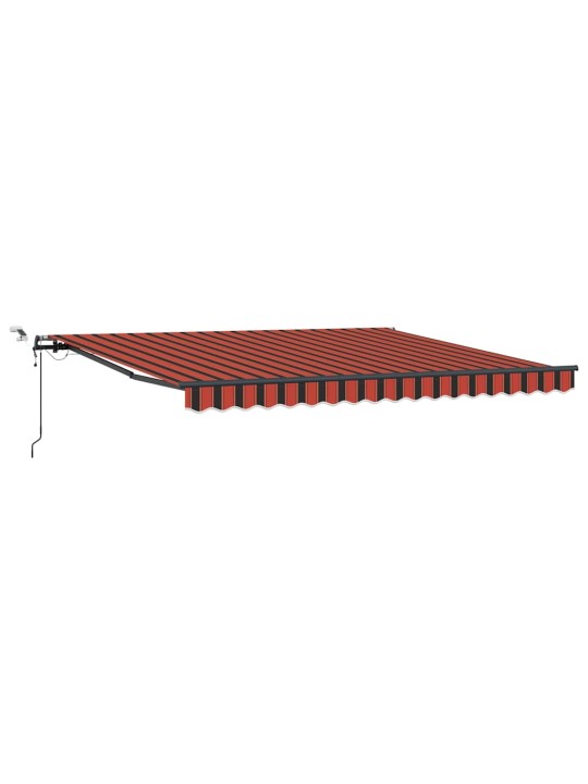 Izvelkams jumtiņš with oranža un brūna 400 × 350 cm audums