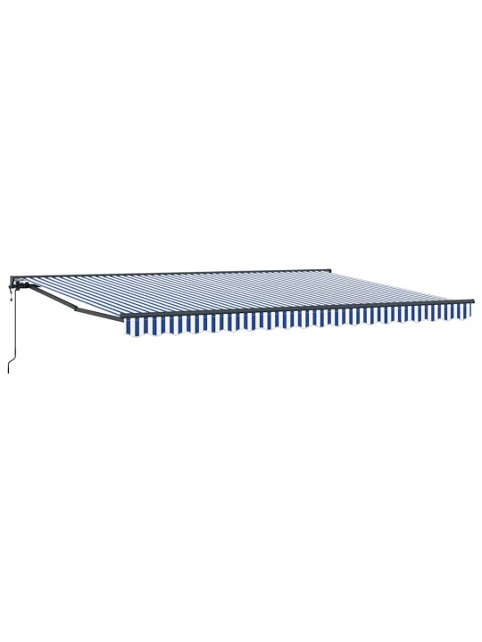 Izvelkams jumtiņš zila un balta 450x300 cm audums