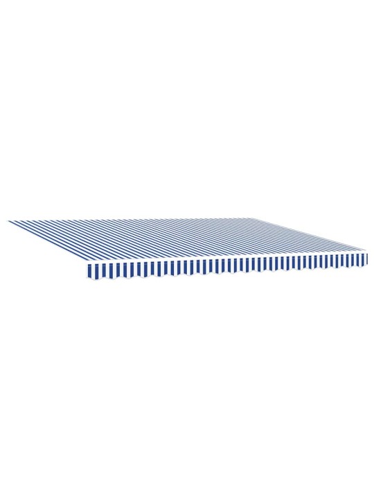 Izvelkams jumtiņš zils un balts 450 × 300 cm audums