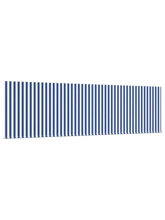 Izvelkams jumtiņš zils un balts 450 × 300 cm audums