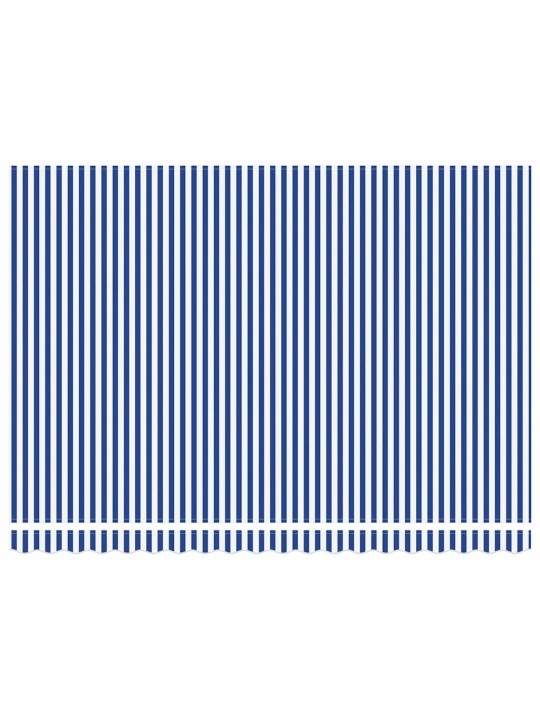 Izvelkams jumtiņš zils un balts 450 × 300 cm audums