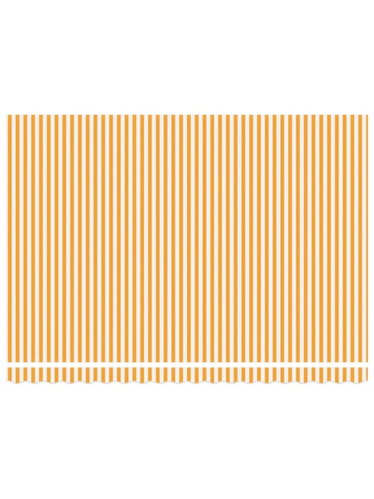 Izvelkams jumtiņš oranža un balta 450x300 cm audums