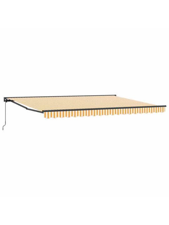 Izvelkams jumtiņš oranža un balta 450x300 cm audums