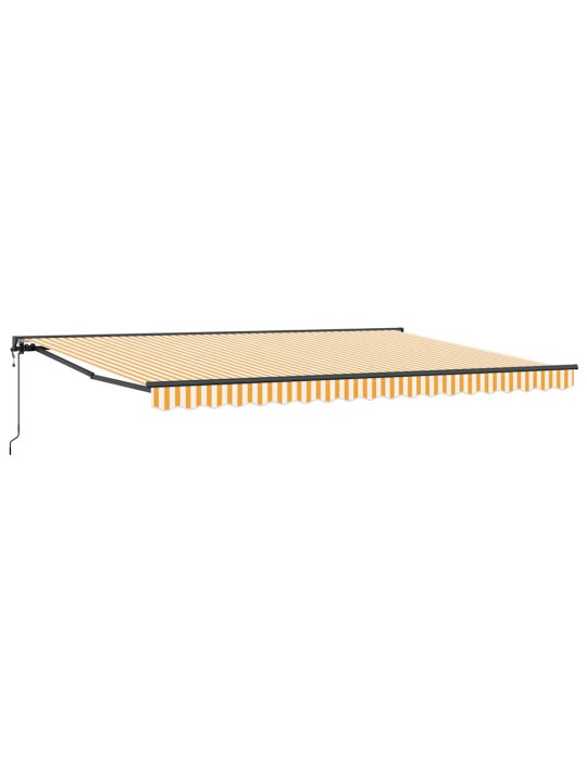 Izvelkams jumtiņš oranža un balta 450x300 cm audums