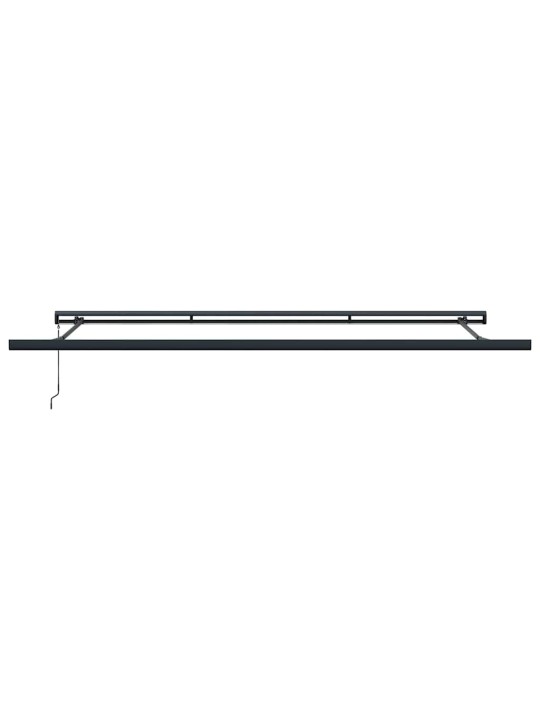 Izvelkams jumtiņš oranžs un brūns 450 × 300 cm audums un metāls