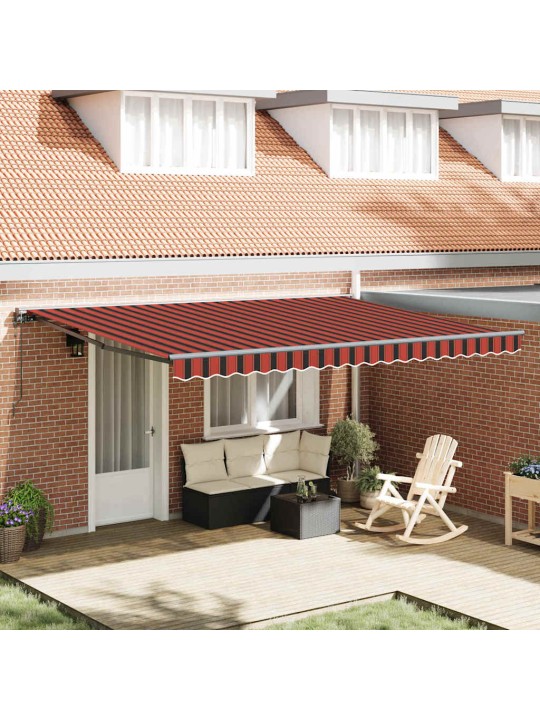 Izvelkams jumtiņš oranžs un brūns 450x300 cm audums