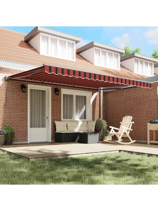 Izvelkams jumtiņš oranžs un brūns 450x300 cm audums