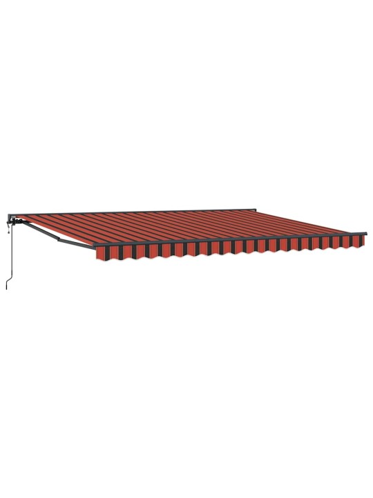 Izvelkams jumtiņš oranžs un brūns 450x300 cm audums