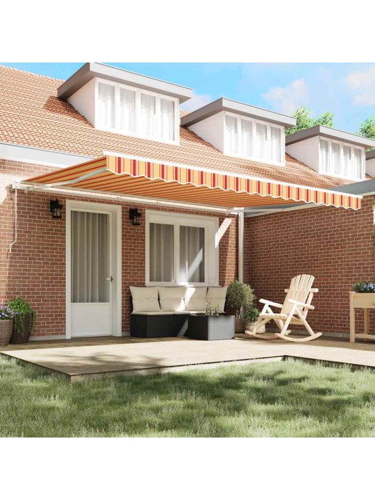 Izvelkams jumtiņš 450 × 300 cm dzeltena un oranža