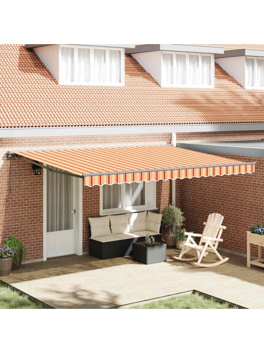 Izvelkams jumtiņš dzeltena un oranža 450x300 cm audums